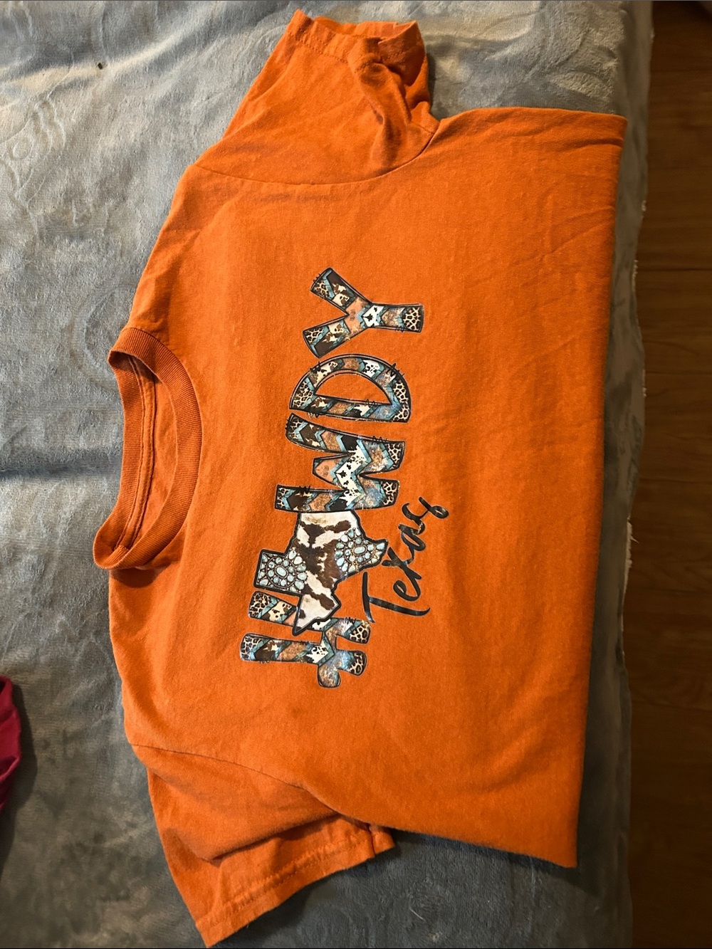 Kids Orange Texas Graphic Tee